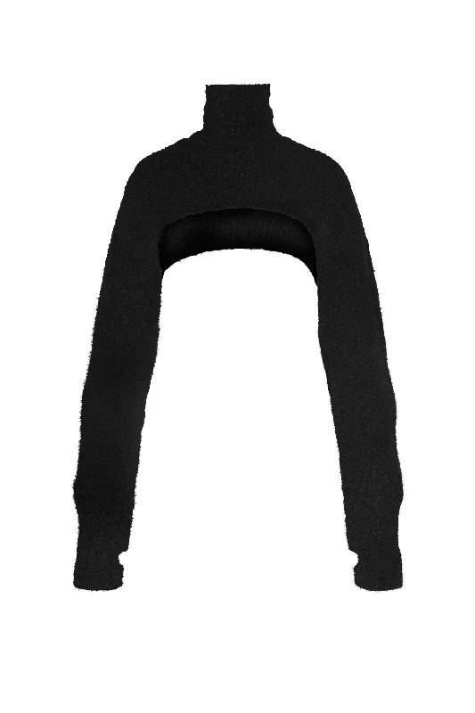 Boldrin Fuzzy Rib Sweater | Noir Sweater Dress Trendy