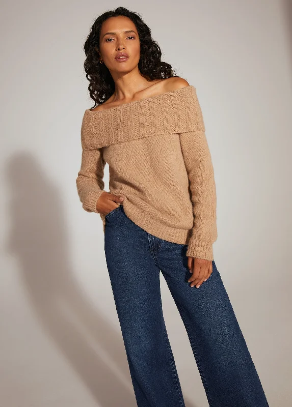 THE ANDREA SWEATER Ribbed Knit Sweater