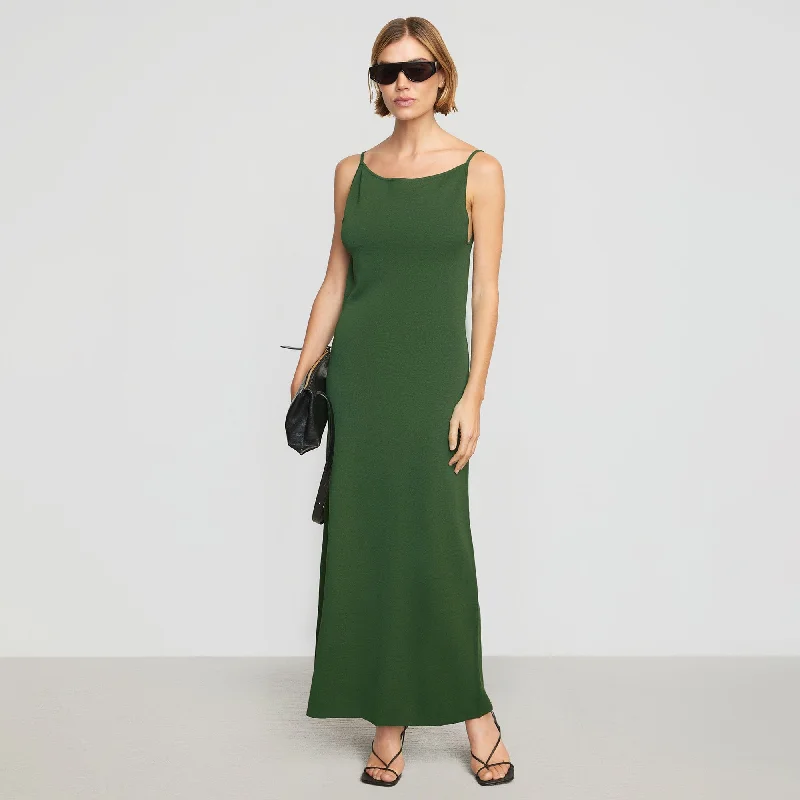 Amari Scoop-Back Sweater Dress | Spring Green Sweater Dress Vibe