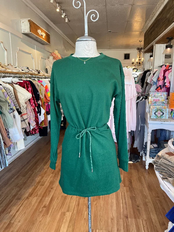 Hunter Green Sweater Dress Knit Bodycon Sweater