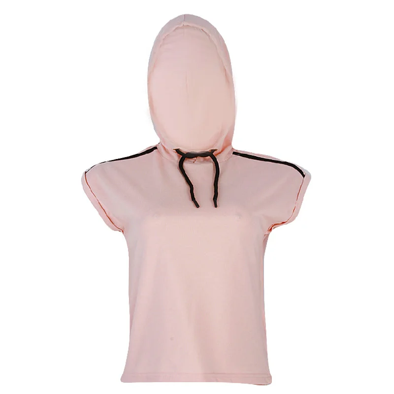 REDTAG Women's Pale Pink Sweatshirts Soft Sweatshirts with Logo