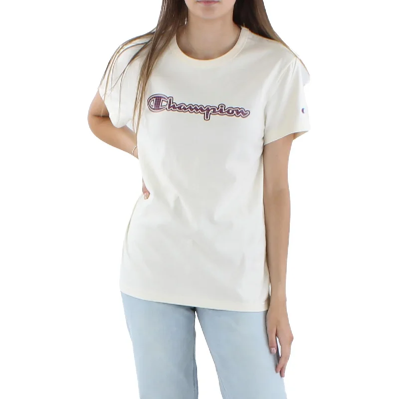 Champion Womens Logo Crewneck T-Shirt Bold Hoodie Sweatshirt