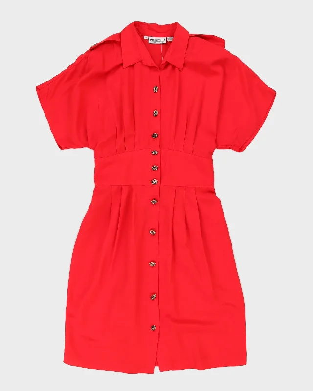 00s Red Midi Dress - L Red carpet midi dresses