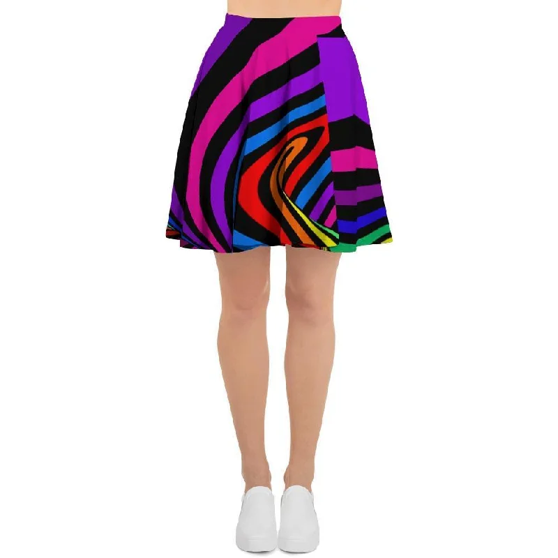 Abstract Colorful Psychedelic Women's Skirt Designer unclassified skirts