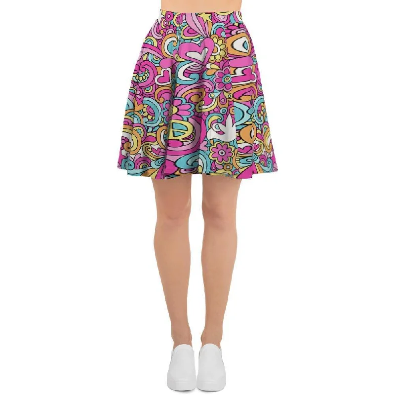 Abstract Hippie Women's Skirt Button-front unclassified skirts