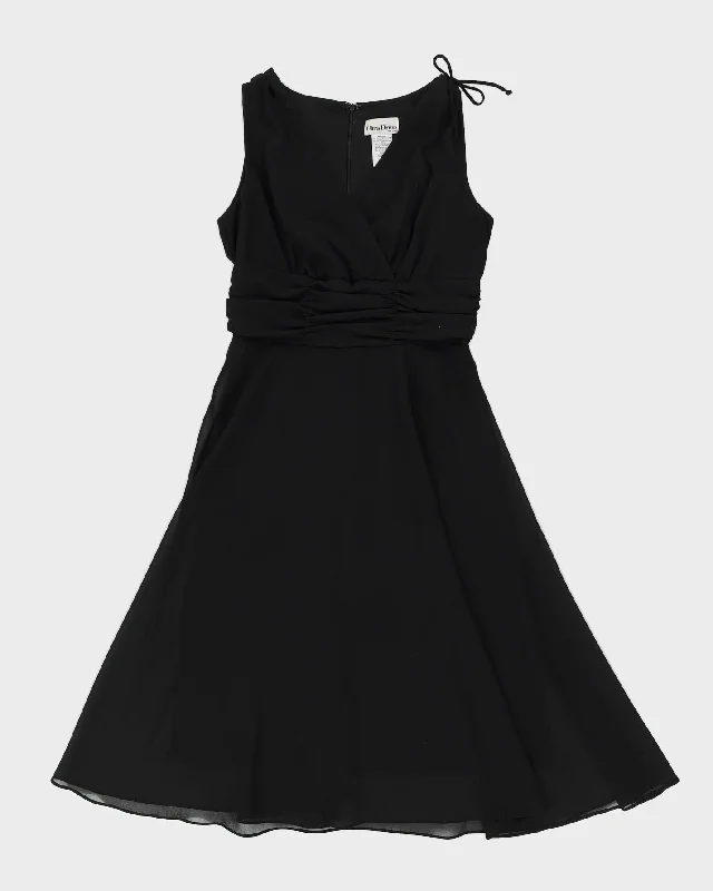 Black Crepe Midi Dress - L Budget-friendly midi dresses