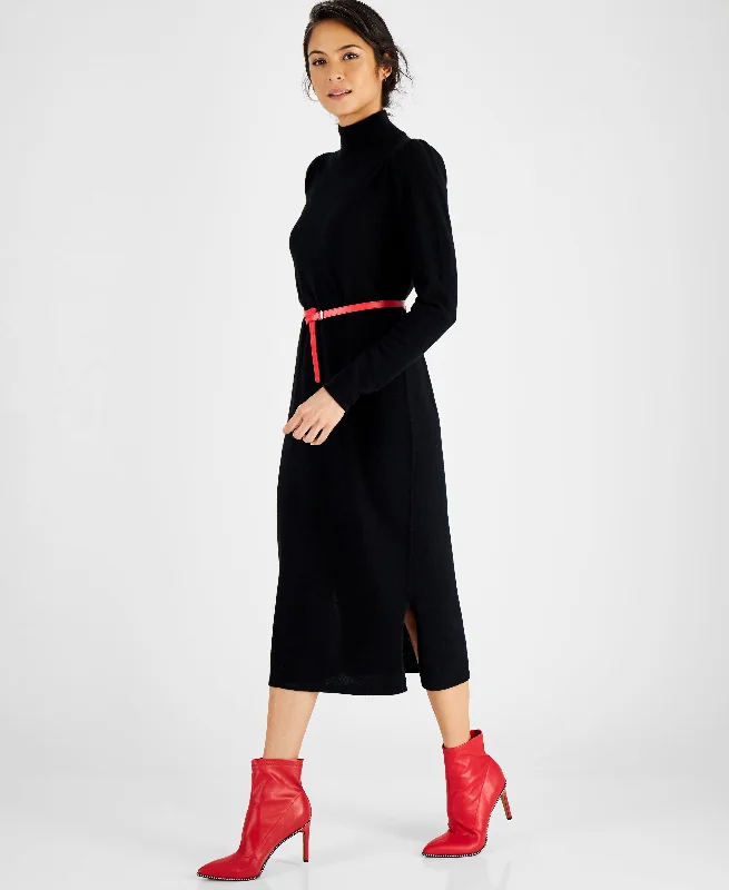 Charter Club Cashmere Mock Neck Midi Dress Velvet midi dresses