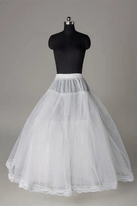 Fashion A Line Wedding Petticoat Accessories White Floor Length DMP3 Elegant unclassified skirts