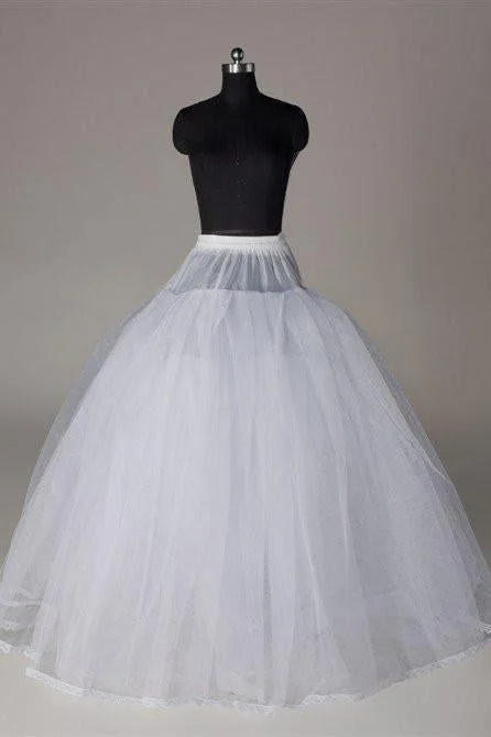 Fashion Ball Gown Wedding Petticoat Accessories White Floor Length DMP5 Long unclassified skirts