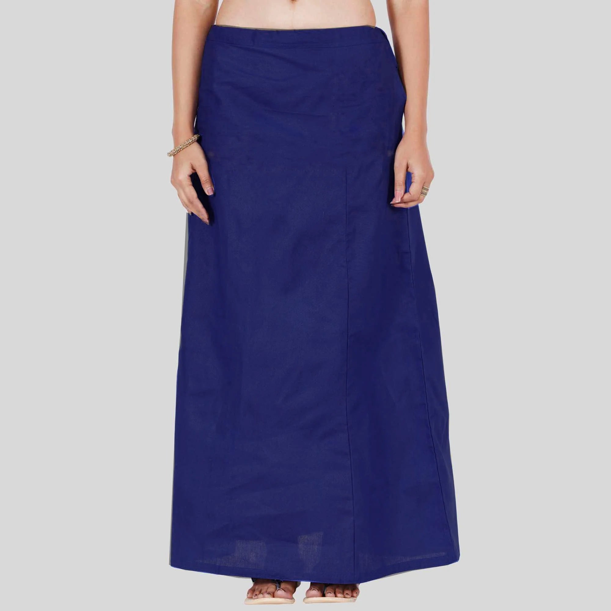 Alluring Blue Colored Cotton Readymade Petticoat For Women Asymmetrical unclassified skirts