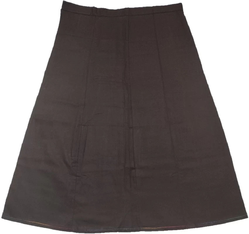 Appealing Brown Colored Cotton Readymade Petticoat For Women Holiday unclassified skirts