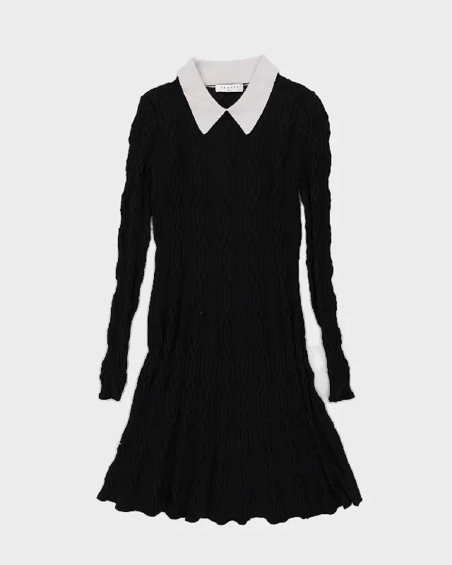 Sandro Black Knitted Midi Dress - S Best midi dresses for formal events