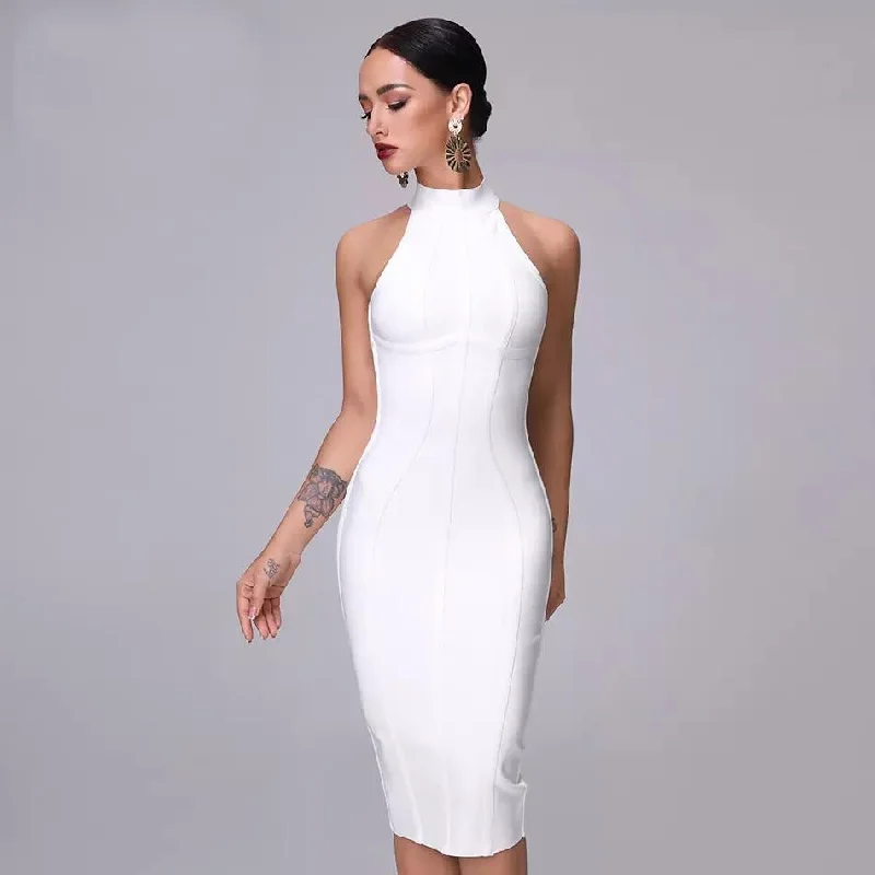 Starry Bandage Midi Dress Strapless midi dresses