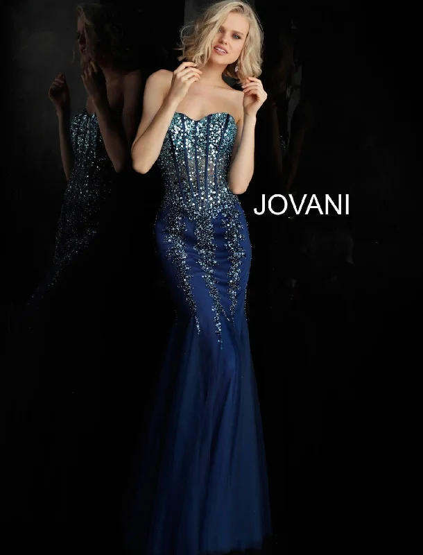 Jovani 67026 Embellished Strapless Long Prom Dress New Year's Eve maxi dresses