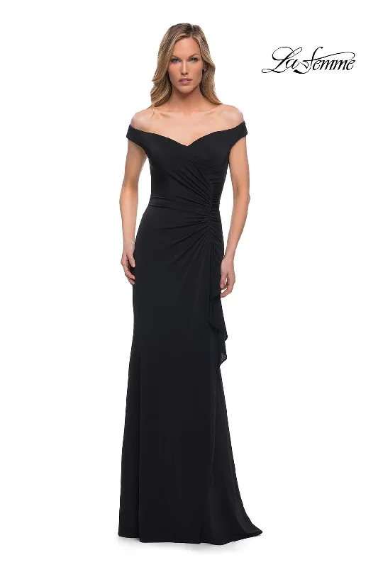 La Femme - 29925 Off Shoulder Sheath Evening Dress Corset party dresses