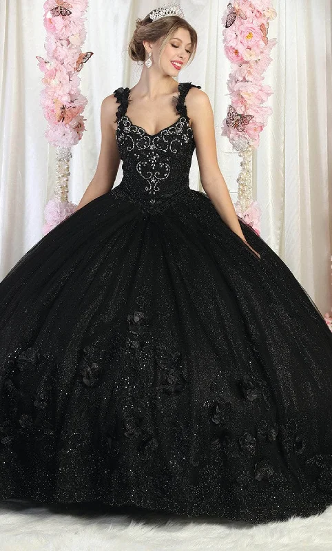 May Queen LK180 - Floral Applique Quinceanera Ballgown Winter party dresses