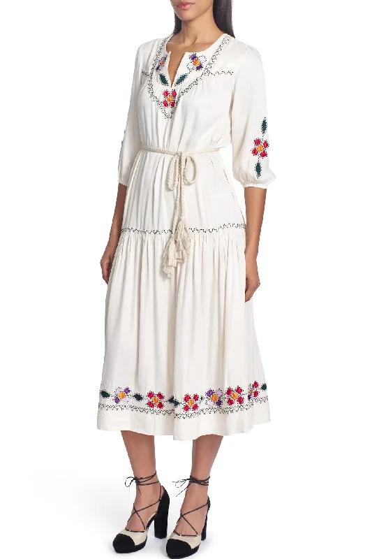 THE FRIDA DRESS- embroidered Stylish unclassified dresses