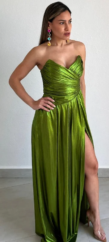 Admirable Elegance Green Metallic Formal Dress Sexy unclassified dresses