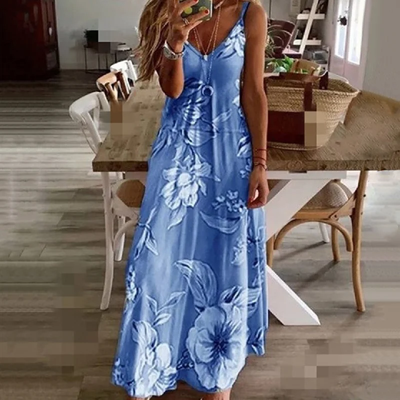 AINO - Flowered dress with V-neckline Engagement unclassified dresses