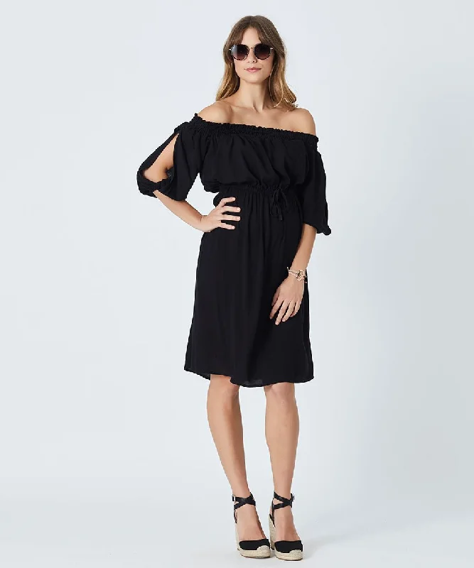 Alecia Dress in Black Stretchy unclassified dresses