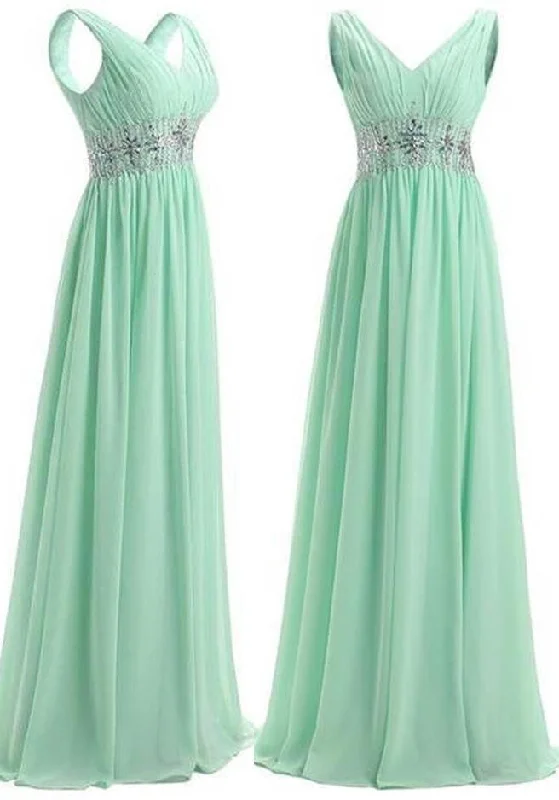 Beading Straps A-Line/Princess Chiffon Prom Dresses Metallic unclassified dresses