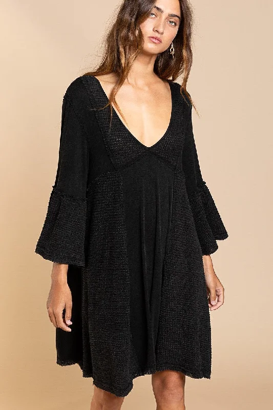 Black Mia Dress Knitted unclassified dresses