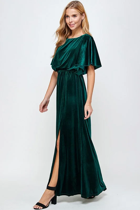 Emerald Valerie Velvet Dress Soft fabric unclassified dresses