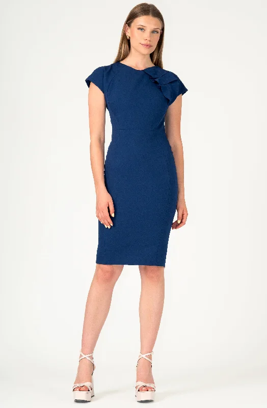 Fitted Dress with Ruffle Winter unclassified dresses