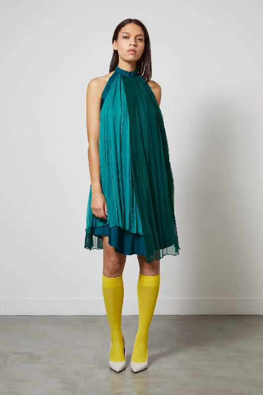 IBIS jade - pleated silk dress Trendy new unclassified dresses