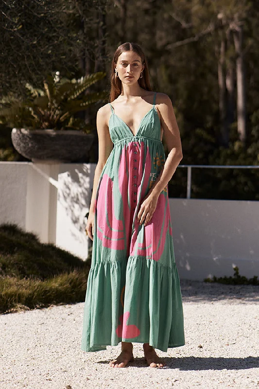 Itami Marini Dress Palma Springs Green Trendy unclassified dresses