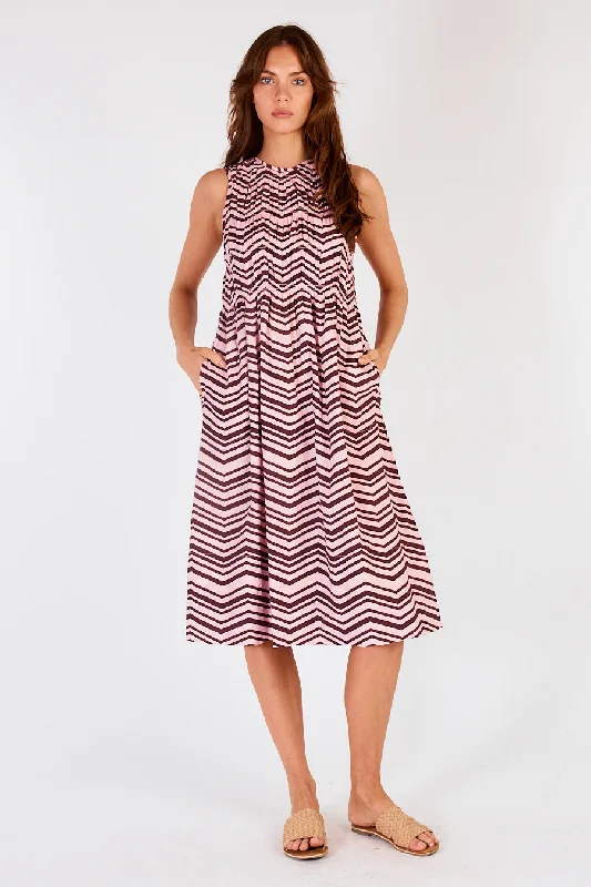 Itami Savane Dress ZigZag Pink Fashionable unclassified dresses