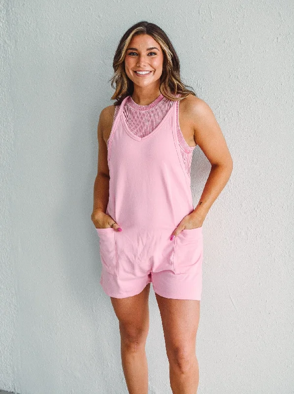 Jersey Pink Romper Summer unclassified dresses