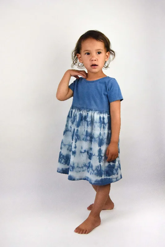 Kids Organic Plant-dyed Shibori Dress Office unclassified dresses