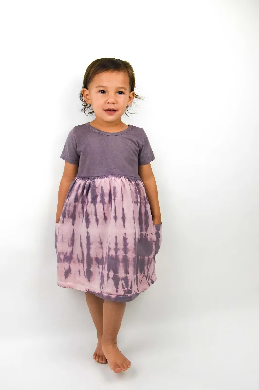 Kids Organic Plant-dyed Shibori Dress Everyday wear unclassified dresses