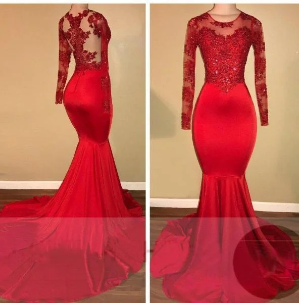 2024 Red Mermaid Prom Dresses Plus size unclassified dresses