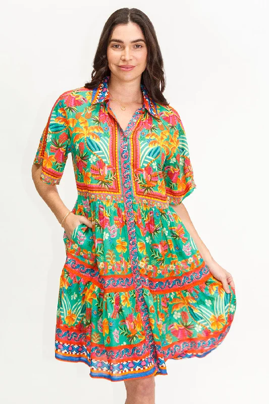 Lulasoul Brasilia Dress Sea Bright color unclassified dresses