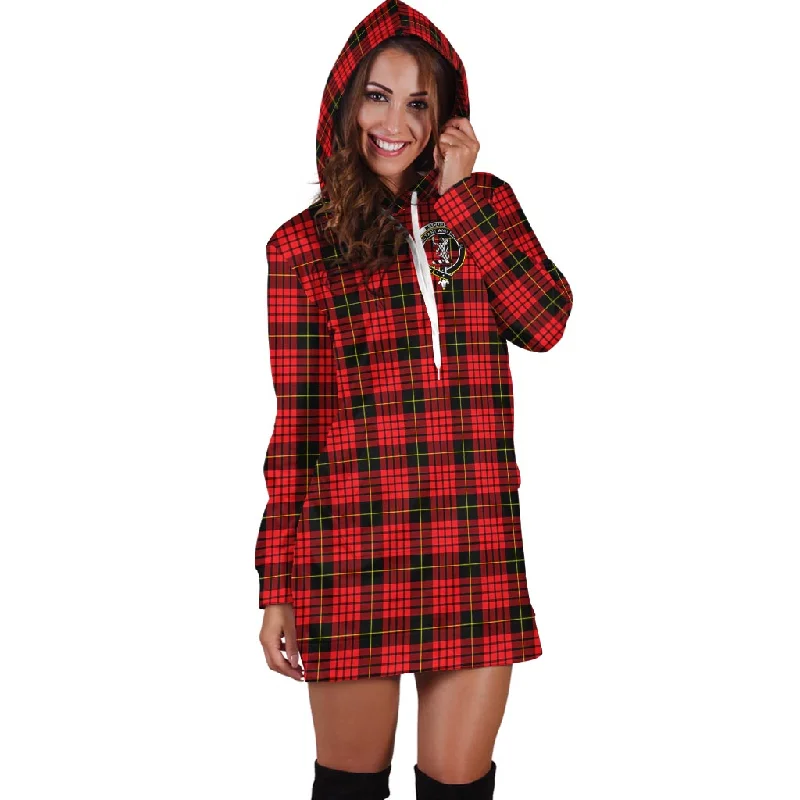 MacQueen Modern Tartan Hoodie Dress with Family Crest Budget-friendly unclassified dresses