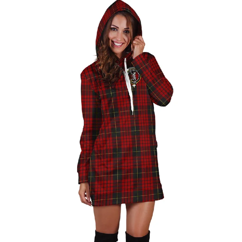 MacQueen (McQueen) Tartan Hoodie Dress with Family Crest Lightweight unclassified dresses