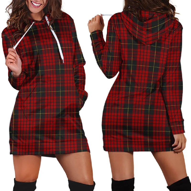 MacQueen (McQueen) Tartan Hoodie Dress Monochrome unclassified dresses