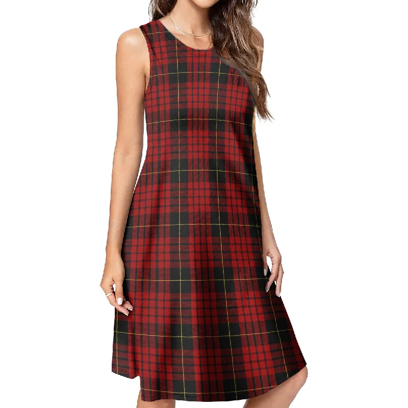 MacQueen (McQueen) Tartan Womens Casual Dresses Lounge unclassified dresses