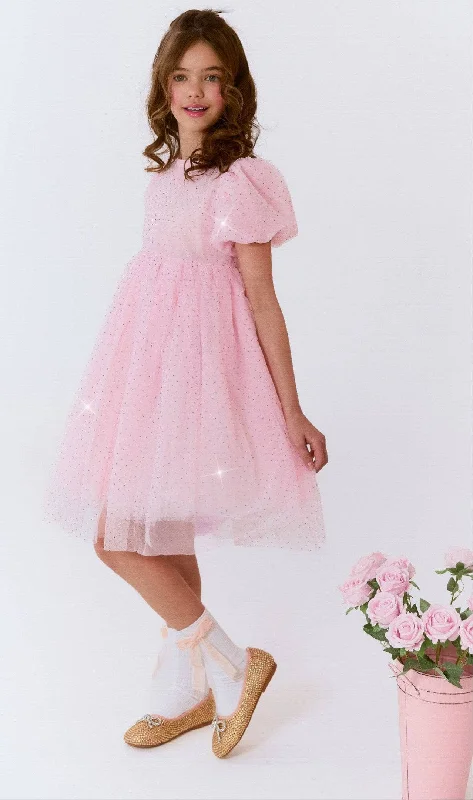 Magic Pink Crystal Dress Polka dot unclassified dresses