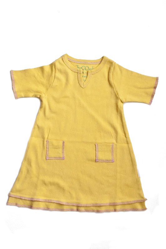 Organic Marigold Baby Tunic Pocket Dress Smocked unclassified dresses