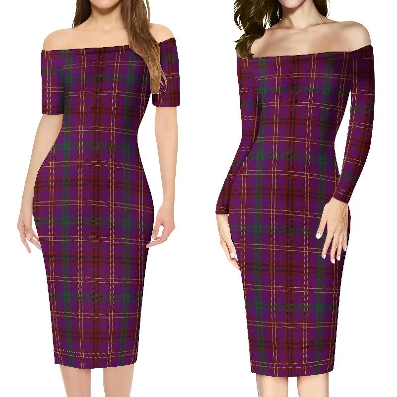 McCall (Caithness) Tartan Off Shoulder Lady Dress Beaded unclassified dresses