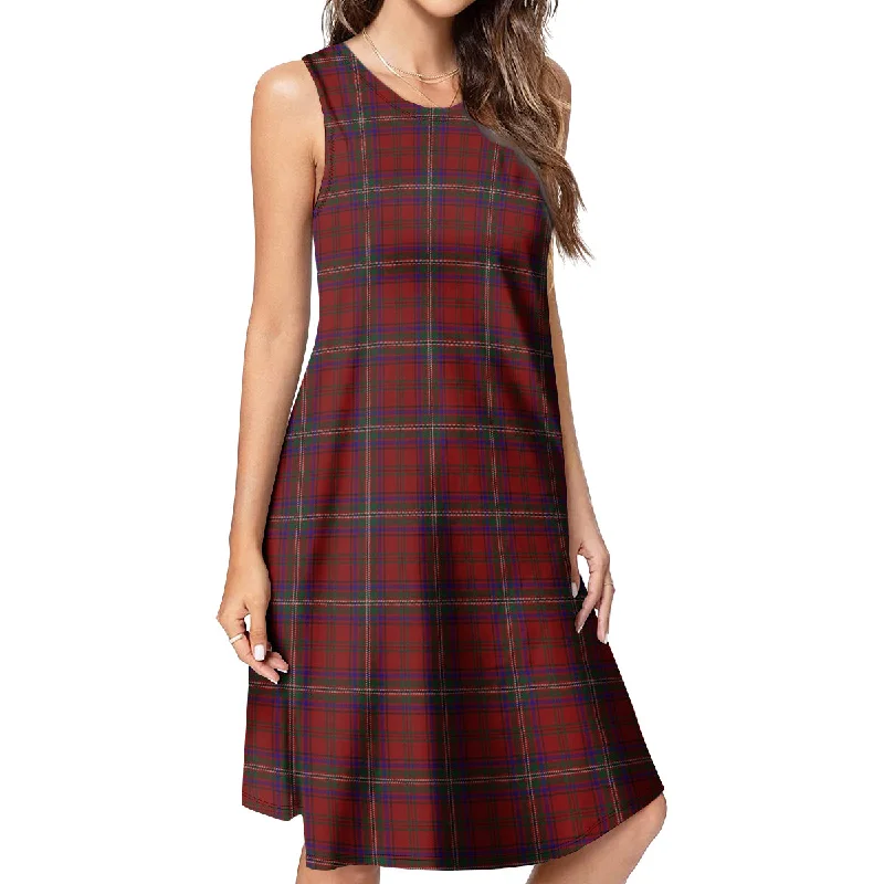 McClure Tartan Womens Casual Dresses Velvet unclassified dresses