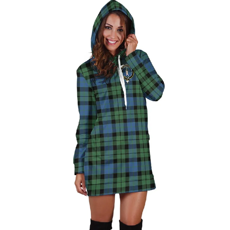 McCoy Ancient Tartan Hoodie Dress with Family Crest Mesh unclassified dresses