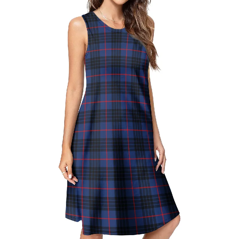 McCoy Blue Tartan Womens Casual Dresses Budget-friendly unclassified dresses