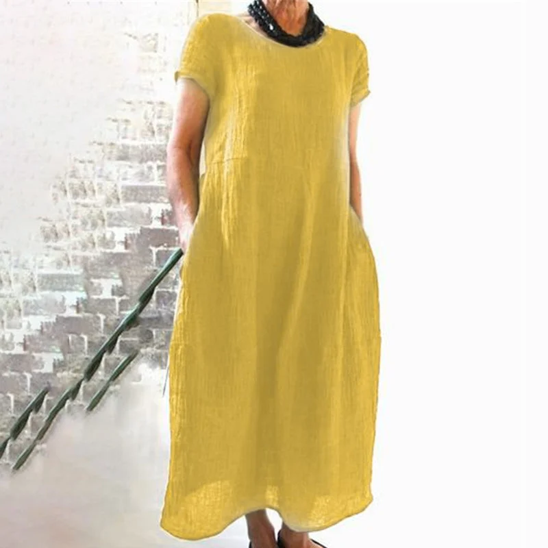 Mika| Plain-colored loose dress Travel unclassified dresses