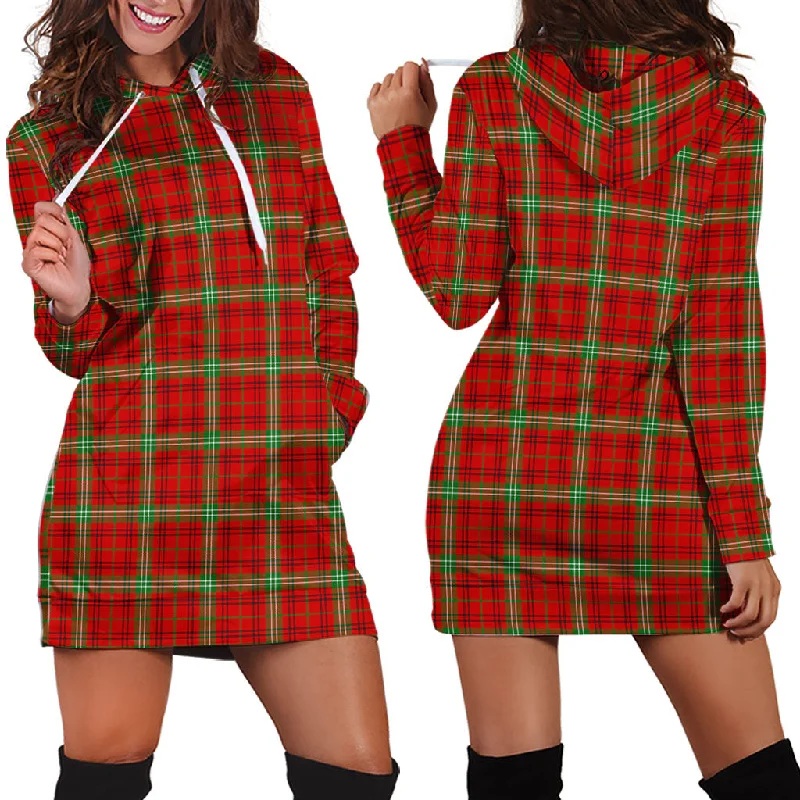 Morrison Red Modern Tartan Hoodie Dress Trendy new unclassified dresses