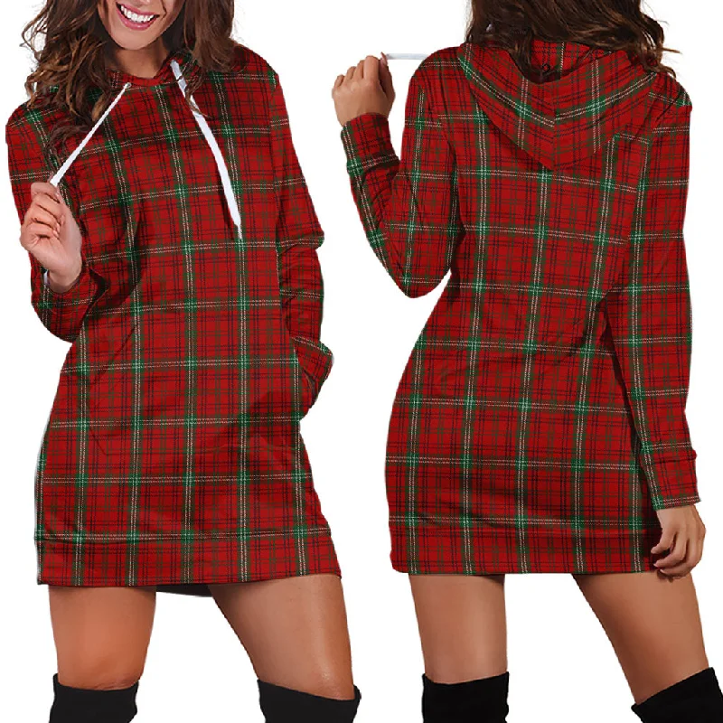 Morrison Red Tartan Hoodie Dress Monochrome unclassified dresses