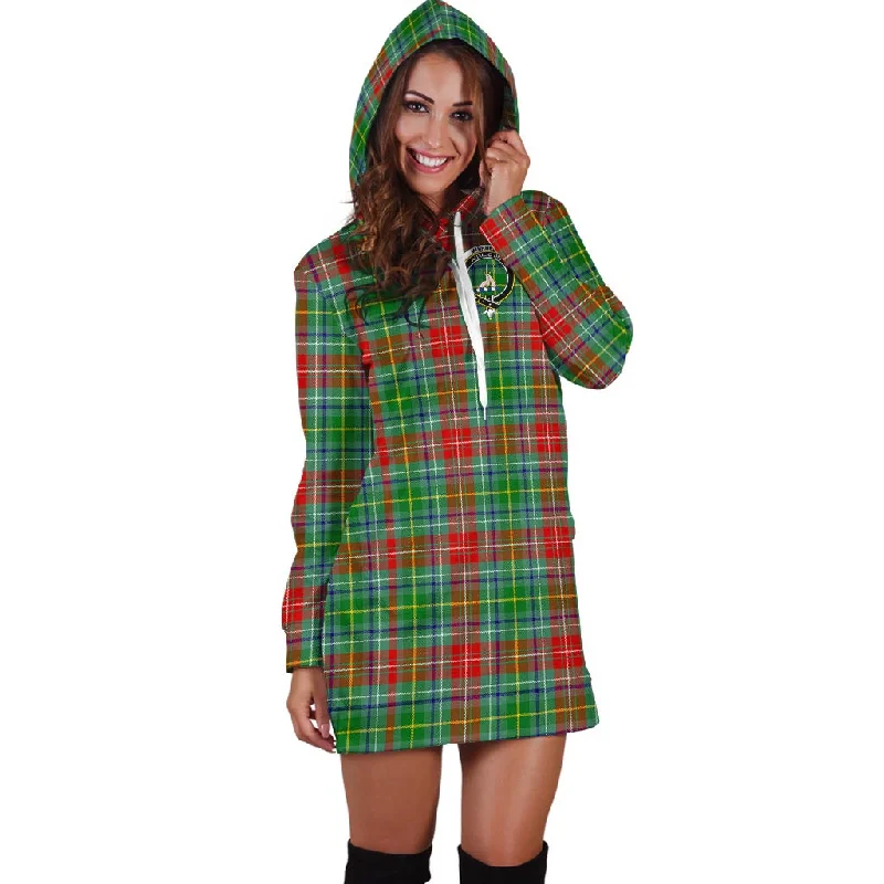 Muirhead Tartan Hoodie Dress with Family Crest Trendy unclassified dresses